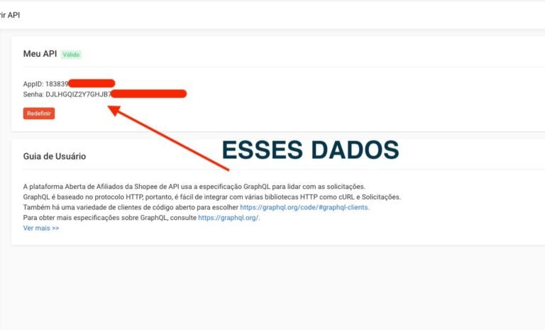 Configuração da API da Shopee - Vanilla Hackintosh